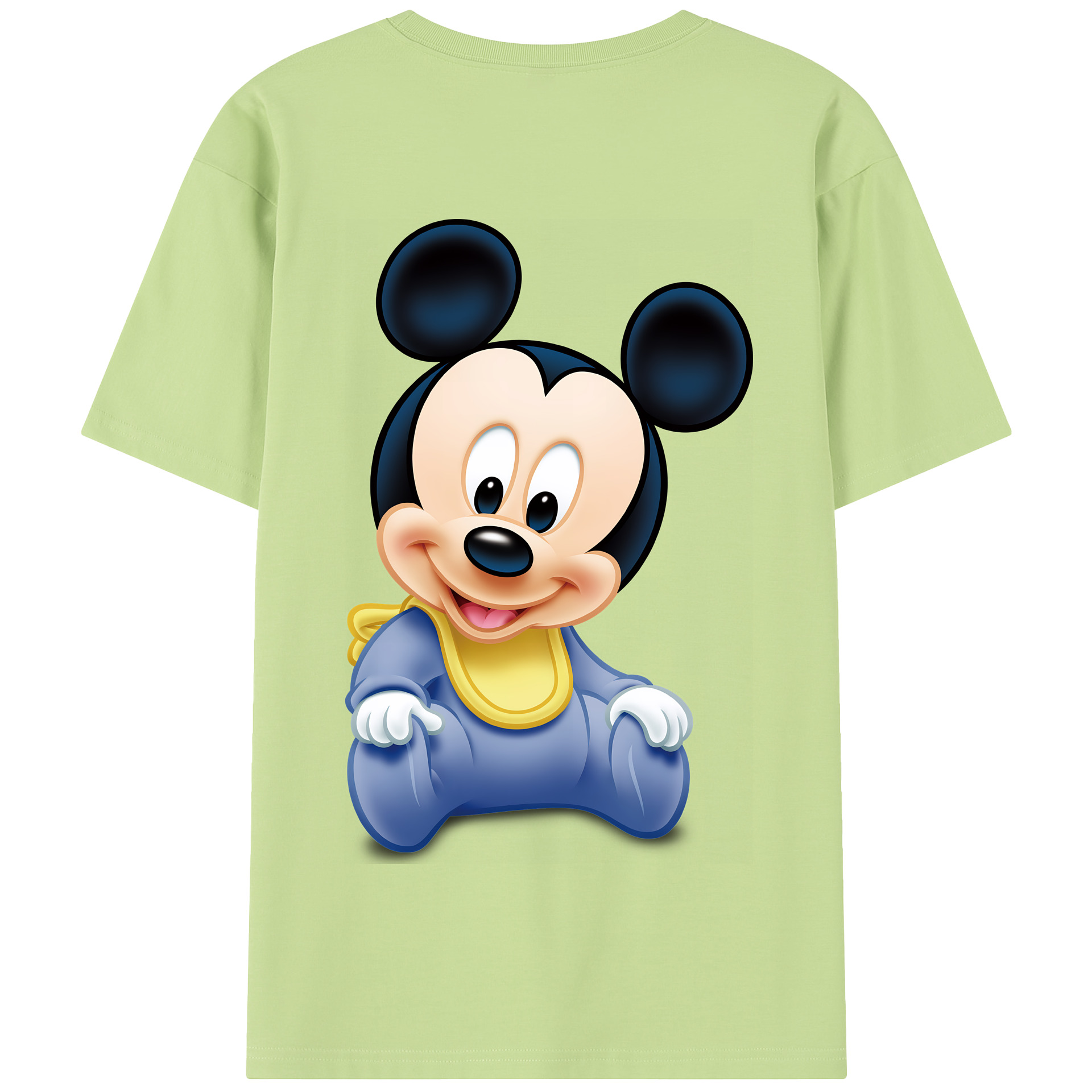 （画像用） ミッキーマウス Mickey Mouse 綿100％半袖Tシャツ（背面プリント）